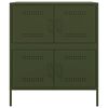 vidaXL Sideboard Olive Green 68x39x79 cm Steel