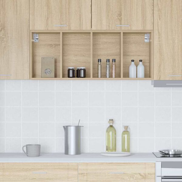 vidaXL Hanging Cabinet Sonoma Oak 40 x 29.5 x 100 cm Engineered Wood
