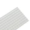 vidaXL Mirror Mosaic Tile Geometric 3 pcs Silver 100 x 4 cm Glass