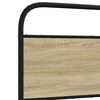 vidaXL Bed Frame without Mattress 120x200 cm Sonoma Oak Engineered Wood