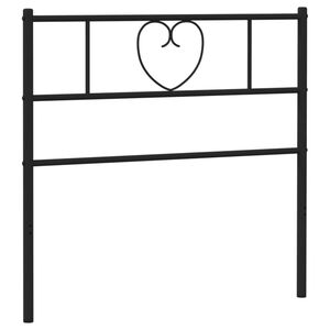 vidaXL Metal Replace Headboard Black 90 cm