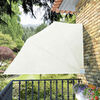 vidaXL Collapsible Balcony Side Awning Cream 160x240 cm