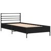 vidaXL Bed Frame without Mattress Black 90x190 cm Single