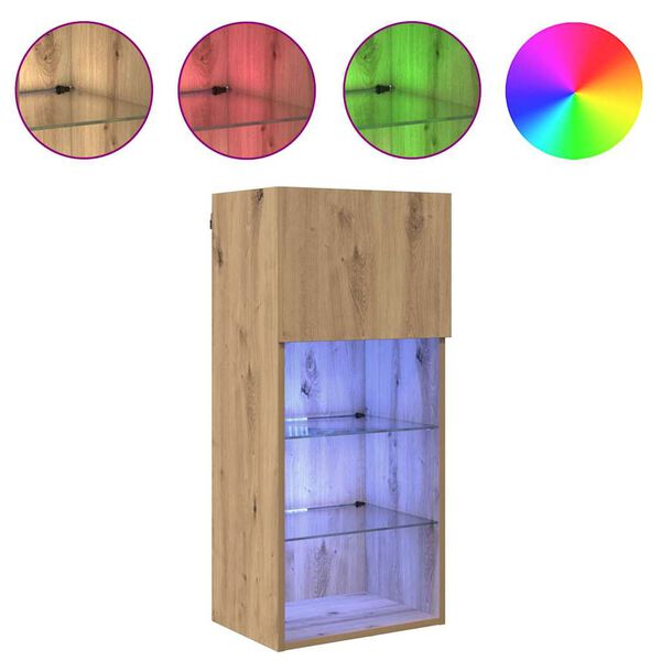 vidaXL Wall-mounted TV Cabinets 2 pcs Artisan Oak 40.5 x 30 x 90 cm