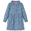vidaXL Kids' Dress with Long Sleeves Petrol 92