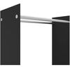 vidaXL Firewood Rack Black 80x35x100 cm Tempered Glass