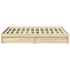 vidaXL Bed Frame with Drawers without Mattress Sonoma Oak 120x190 cm Small Double