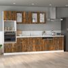 vidaXL Sink Bottom Cabinet Lyon Smoked Oak 80x46x81.5 cm Engineered Wood