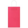 vidaXL Paper Bags 250 pcs with Handles Pink 21x11x36 cm