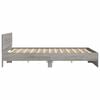 vidaXL Bed Frame without Mattress Grey Sonoma 180x200 cm Super King