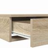 vidaXL Bed Drawers Sonoma Oak 180 x 36.5 x 16.5 cm Engineered Wood