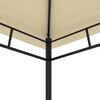 vidaXL Garden Gazebo 4x4x2.9 m Cream 180g/m&sup2;