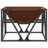 vidaXL Fire Pit Brown 50 x 50 x 35 cm Weathering Steel