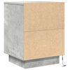 vidaXL Bedside Cabinets with LED Lights&nbsp;2 pcs Concrete Grey 38x34x50 cm