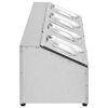 vidaXL Gastronorm Container Holder with 4 GN 1/6 Pan Stainless Steel