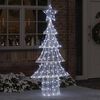 vidaXL Christmas Tree with 240 LEDs Cold white 180 cm Acrylic