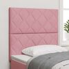 vidaXL Headboard Height Adjustable with Headboard Pink 100 cm Velvet