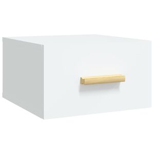 vidaXL Wall-mounted Bedside Cabinet White 35x35x20 cm