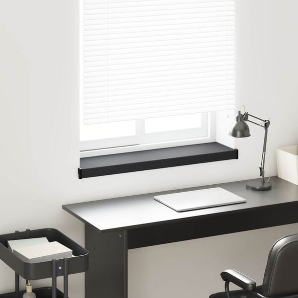 vidaXL Window Sill Anthracite with Wood Grain 60 x 25 x 4.5 cm PVC