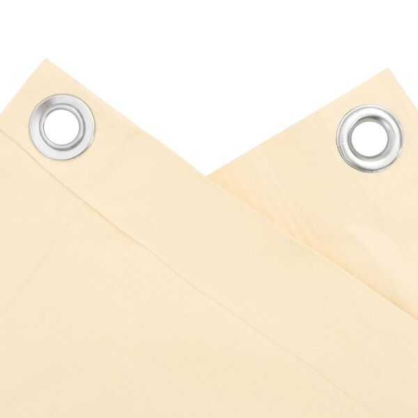 vidaXL Balcony Privacy Screen Cream 500x120 cm PVC