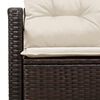 vidaXL Garden Sofa with Cushion 120 x 62 x 69 cm Poly Rattan