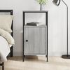 vidaXL Bedside Cabinet Grey Sonoma 41x31x80 cm Engineered Wood