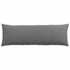 vidaXL Sofa Pillows 2 pcs Dark Grey 120 x 40 cm Fabric