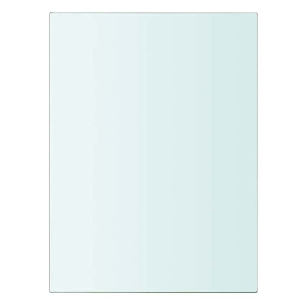 vidaXL Shelves 2 pcs Panel Glass Clear 20x15 cm