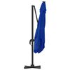 vidaXL Roma Parasol Blue 286 x 285 x 265 cm Polyester and Aluminium