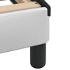 vidaXL Bed Frame with LED without Mattress "Zadar" White and Black 180x200 cm