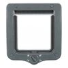 TRIXIE 4-Way Cat Flap Door with 2 Tunnels Grey