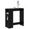 vidaXL Bar Table Black Oak 101 x 40 x 103.5 cm Engineered Wood
