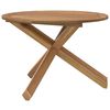 vidaXL Garden Table Ø109x74 cm Solid Wood Teak