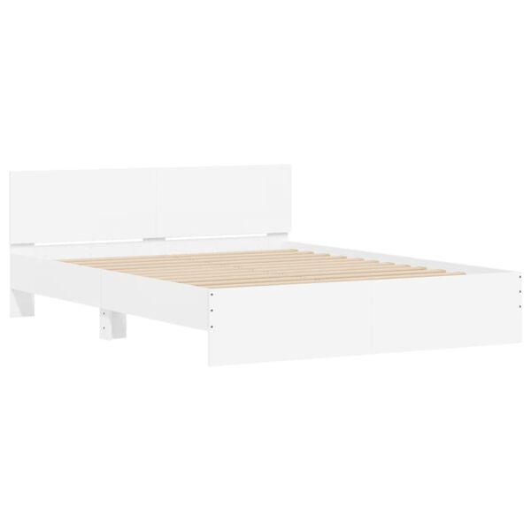 vidaXL Bed Frame without Mattress White 140x200 cm