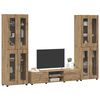 vidaXL TV Cabinet Set with Drawer FLORIN Artisan Oak Engineered Wood