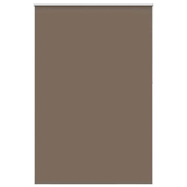 vidaXL Roller Blind Blackout Coffee 155x230 cm Fabric Width 151.6 cm Polyester