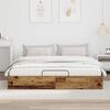 vidaXL Ottoman Bed Frame Old Wood 203 x 180 x 25 cm Engineered Wood