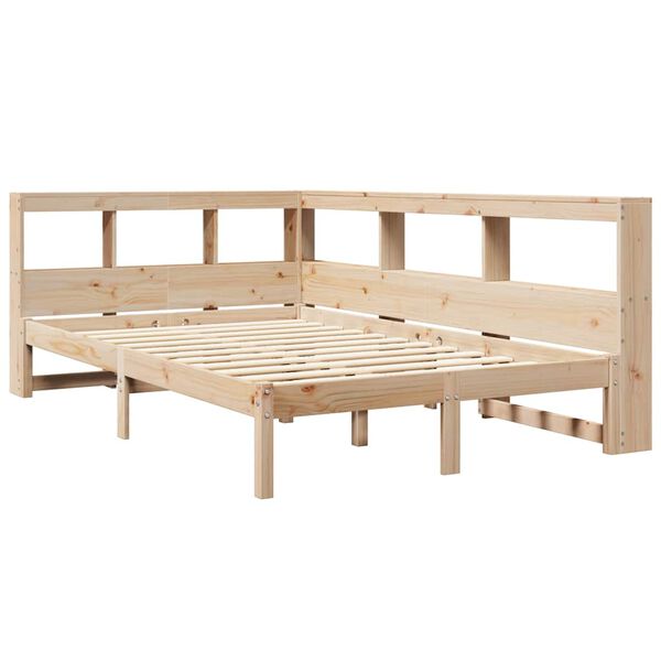 vidaXL Bookcase Bed without Mattress 120x200 cm Solid Wood Pine
