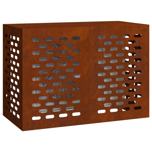 vidaXL Air Conditioner Cover Rusty 100 x 50 x 70 cm Weathering Steel