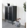 House Nordic Display Cabinet Anna with Mesh Door Black