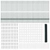 vidaXL Fence with Post Green 1.2 x 100 m Steel and PVC