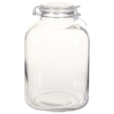 vidaXL Glass Jam Jars with Lock 12 pcs 5 L