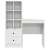 vidaXL Desk with Drawer 2 pcs White