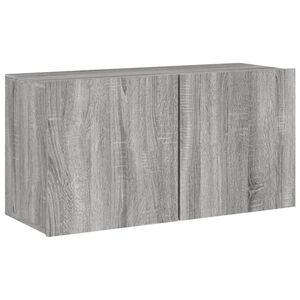 vidaXL TV Cabinet Wall-mounted Grey Sonoma 80x30x41 cm