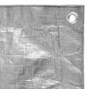 vidaXL Tarpaulin 180 g/m&sup2; 8x10 m Grey HDPE