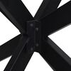 vidaXL Dining Table Leg Spider Shape Black 150x78x(72-73) cm Steel
