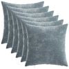 vidaXL Cushion Cover 6 pcs HEERLEN Light Blue 30 x 30 cm