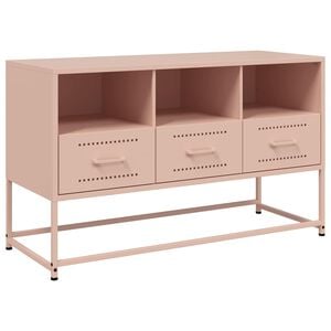 vidaXL TV Cabinet Pink 100,5x39x60,5 cm Steel