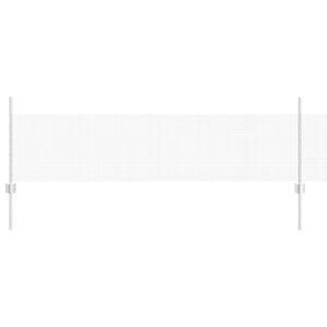 vidaXL Welded Wire Fence with Posts 10 x 0.5 m Galvanised Steel Silver