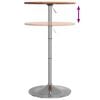 vidaXL Bar Table &Oslash;50x89.5 cm Solid Wood Beech